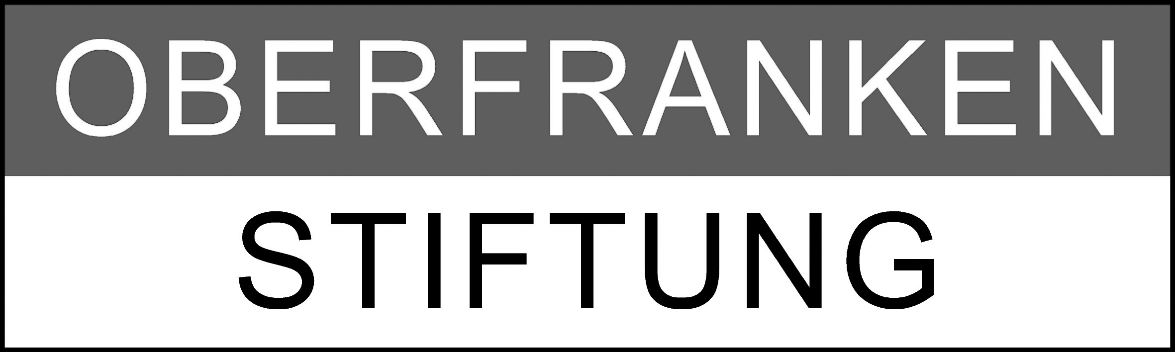 OberfrankenStiftung Logo 10x3 600dpi sw